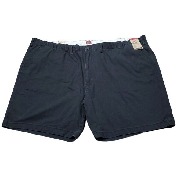 Levi's XX Chino EZ Shorts Elastic Drawstring Waist Black Size 5XL Relaxed Fit - Picture 1 of 9